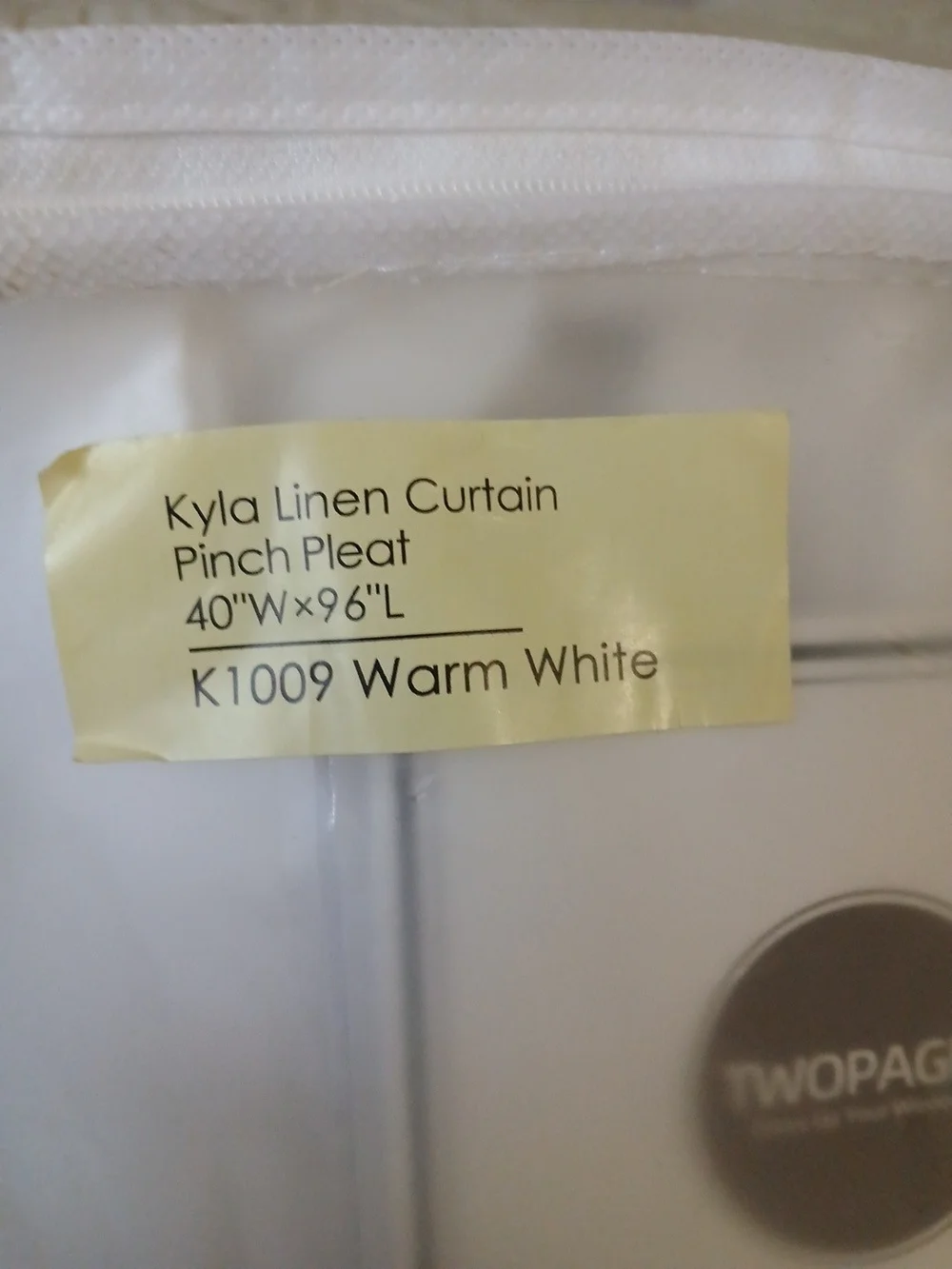 Twopages Kyla Linen Blend Curtaon Pinch Pleat 40